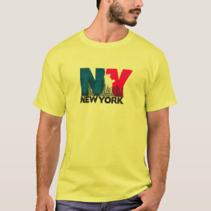 Typografischer T - Shirt in New York