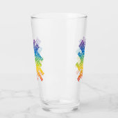 Typografischer Tanz Glas (Links)