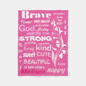 Typografisches ART Design, Personalisieren für ein Fleecedecke (Vorderseite)