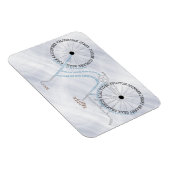 Typografisches Bikemagnet Magnet (Rechte Seite)