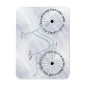 Typografisches Bikemagnet Magnet (Vertikal)