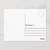 Typografisches Eintreten für Ihre Rechte Postkarte (Rückseite)