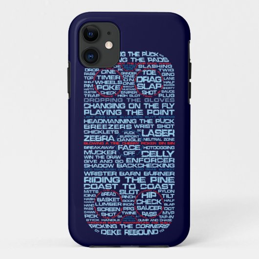 Typografisches Eishockey-Rink-Telefon 5 Fall Case-Mate iPhone Hülle (Rückseite)