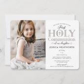 Typografisches Foto Einladung (Vorderseite)