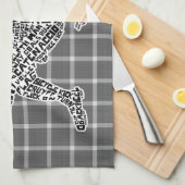 Typografisches Fußballspielhandtuch Handtuch (Viertel Falte)