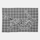 Typografisches Fußballspielhandtuch Handtuch (Horizontal)