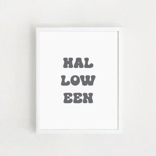 Typografisches Halloween-Plakat Poster