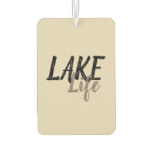 Typografisches nautisches LAKE LIFE | Autolufterfrischer (Rückseite)
