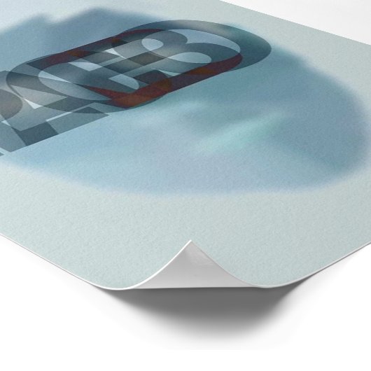 Typografisches Poster - Placebo (Ecke)