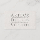 Typografisches Reißpapier | Natur Visitenkarte (Rückseite)