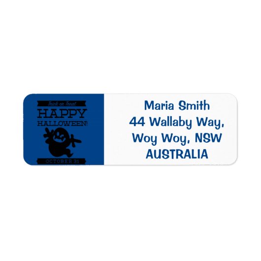 Typografisches Retro Halloween (Vorne)