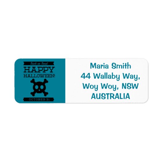 Typografisches Retro Halloween (Vorne)