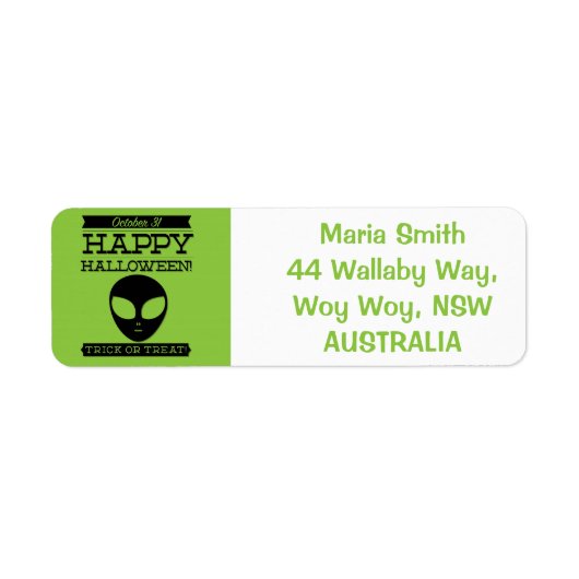 Typografisches Retro Halloween (Vorne)