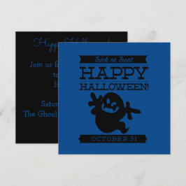 Typografisches Retro Halloween Einladung