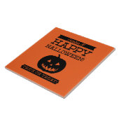 Typografisches Retro Halloween Fliese (Seite)