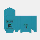 Typografisches Retro Halloween Geschenkschachtel (Ungefaltet)