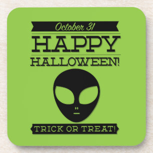 Typografisches Retro Halloween Getränkeuntersetzer