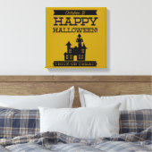 Typografisches Retro Halloween Leinwanddruck (Insitu (Schlafzimmer))