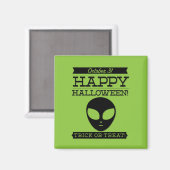 Typografisches Retro Halloween Magnet (Vorderseite/Rückseite)