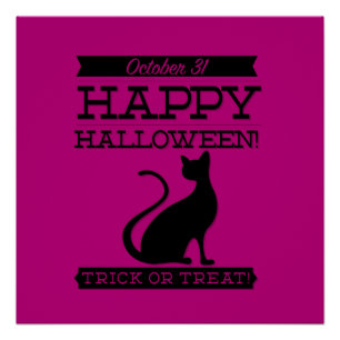 Typografisches Retro Halloween Poster