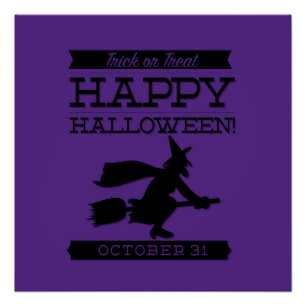 Typografisches Retro Halloween Poster