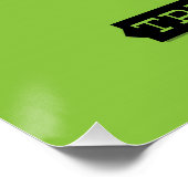 Typografisches Retro Halloween Poster (Ecke)