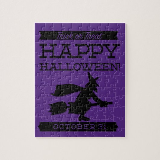 Typografisches Retro Halloween Puzzle (Vertikal)