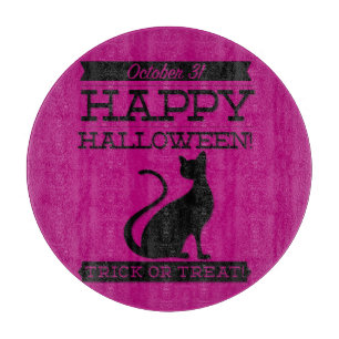 Typografisches Retro Halloween Schneidebrett