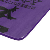 Typografisches Retro Halloween Schneidebrett (Ecke)