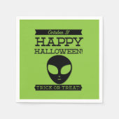 Typografisches Retro Halloween Serviette (Vorderseite)