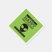 Typografisches Retro Halloween Serviette (Ecke)