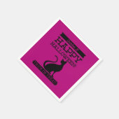 Typografisches Retro Halloween Serviette (Ecke)