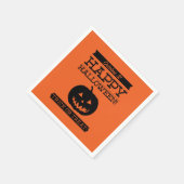 Typografisches Retro Halloween Serviette (Ecke)