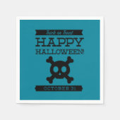 Typografisches Retro Halloween Serviette (Vorderseite)