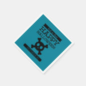 Typografisches Retro Halloween Serviette (Ecke)