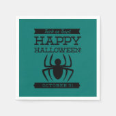 Typografisches Retro Halloween Serviette (Vorderseite)