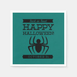 Typografisches Retro Halloween Serviette