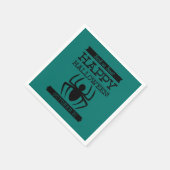 Typografisches Retro Halloween Serviette (Ecke)