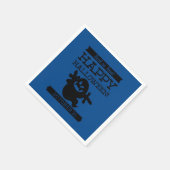 Typografisches Retro Halloween Serviette (Ecke)