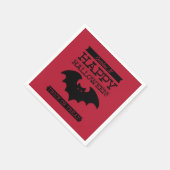 Typografisches Retro Halloween Serviette (Ecke)