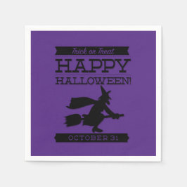 Typografisches Retro Halloween Serviette