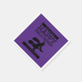 Typografisches Retro Halloween Serviette (Ecke)