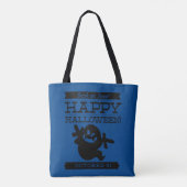 Typografisches Retro Halloween Tasche (Rückseite)