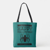 Typografisches Retro Halloween Tasche (Rückseite)