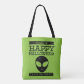 Typografisches Retro Halloween Tasche (Rückseite)