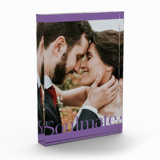 Typografisches Seelenrahmen-Design Fotoblock (Links)