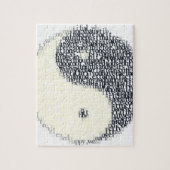typografisches Yin-Yang-Symbol Puzzle (Vertikal)