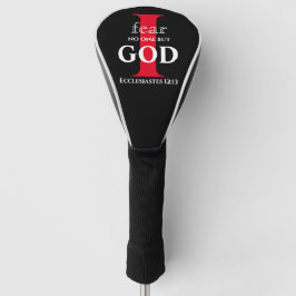 Typografy Bible Verse ● Ich fürchte niemanden auße Golf Headcover