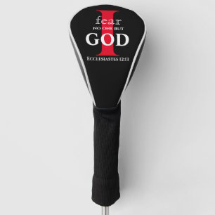 Typografy Bible Verse ● Ich fürchte niemanden auße Golf Headcover