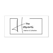 Typografy Business Initial Minimal Fashion Logo Gummistempel (Prägung)